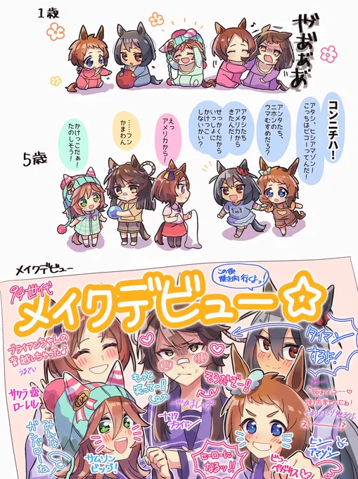 【同期】=【同い年】という概念から生まれた、94世代組の同い年妄想……

(⚠️年齢操作)

#ウマ娘 