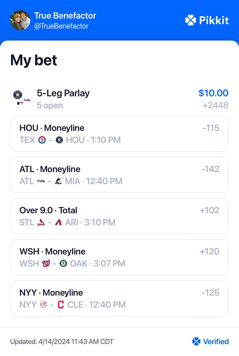 TrueBenefactor's tweet photo. PARLAY GIVEAWAY #7
$50 to a follower if this hits🍀🍀🍀
Follow
Repost
Like
Comment https://t.co/ypol1J9Aea
