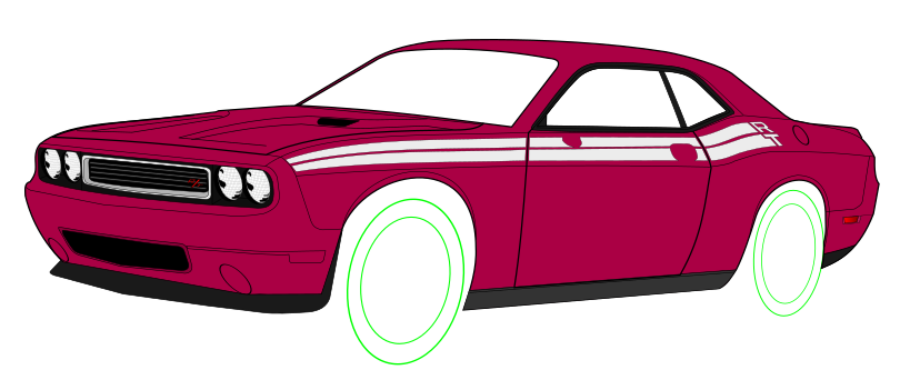 Un coche tan extrovertido merece un color igual de llamativo, ¿no creen? ¿Qué tal se vería el Dodge Challenger en Furious Fucsia, uno de los colores 'de alto impacto' inspirados en los extrovertidos años '70s? Otras opciones: Lime Green, HEMI Orange, Top Banana, Purple Craze.
