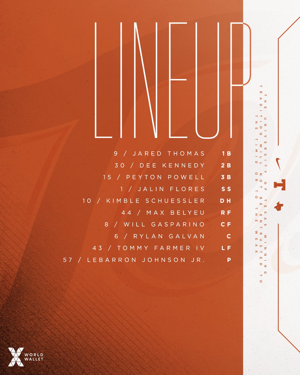 Finale lineup linktr.ee/TexasBSB #HookEm