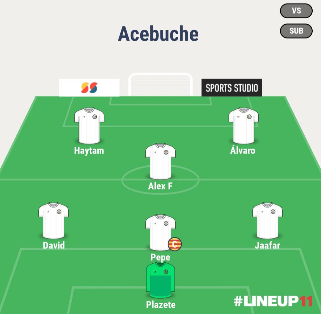 acebuchefc's tweet photo. 7 titular 💚🤍 https://t.co/4NqWsTvDuf