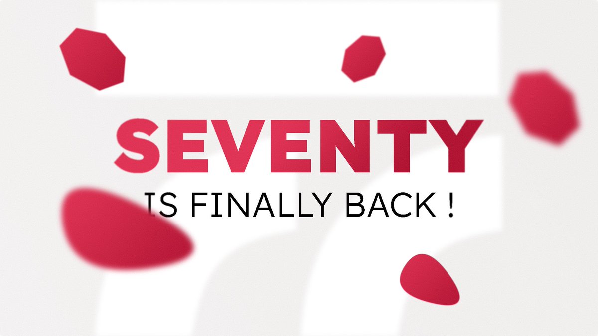 SeventyStudioHQ's tweet photo. 🎉 Exciting news, Seventy Studio is back!

We're thrilled to announce our return, ready to bring you more creativity, innovation, and passion than ever before. Get ready to embark on new design adventures with us. Let's create something amazing together! https://t.co/T5KGA6ZE4k
