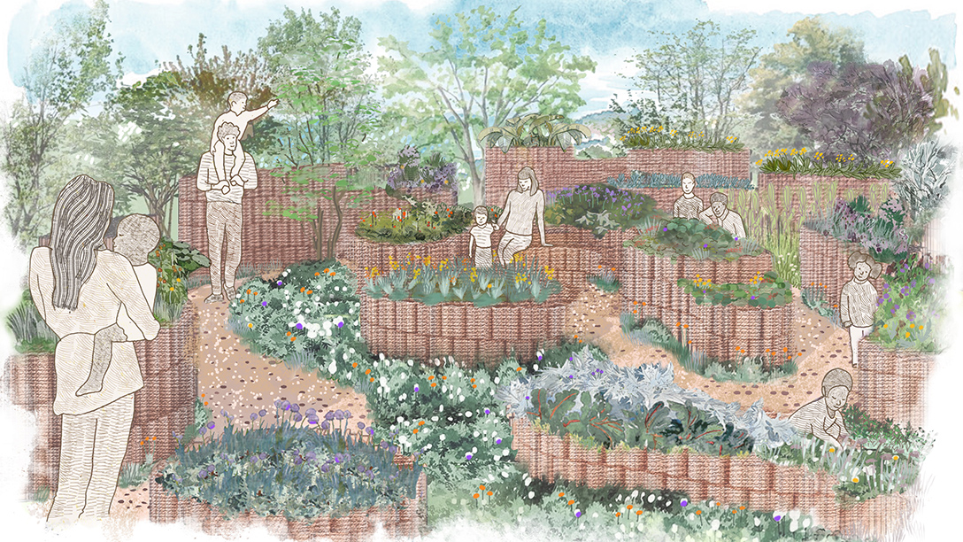 Giulio's garden aims to provide solace and joy to children undergoing cancer treatment through immersive nature experiences. The garden features innovative design elements and sensory planting schemes to uplift and inspire. We're thrilled to be part of this meaningful project!