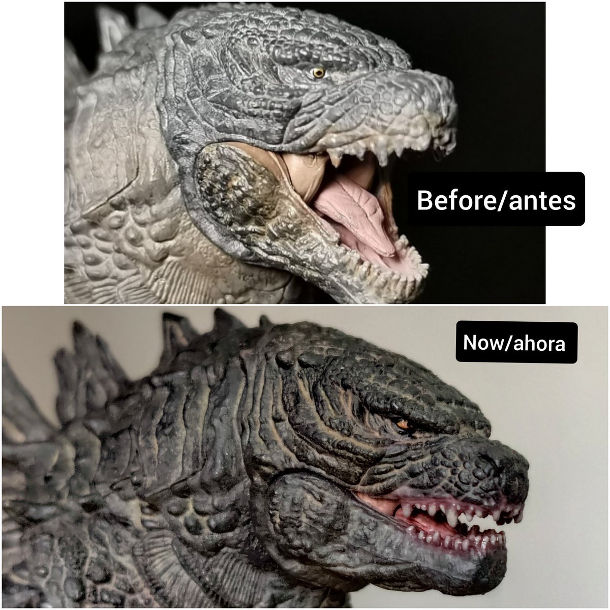 ElasToro7's tweet image. My custom repaint Hiya Toys Godzilla 2019
Follow My Instagram @ghoul_customs