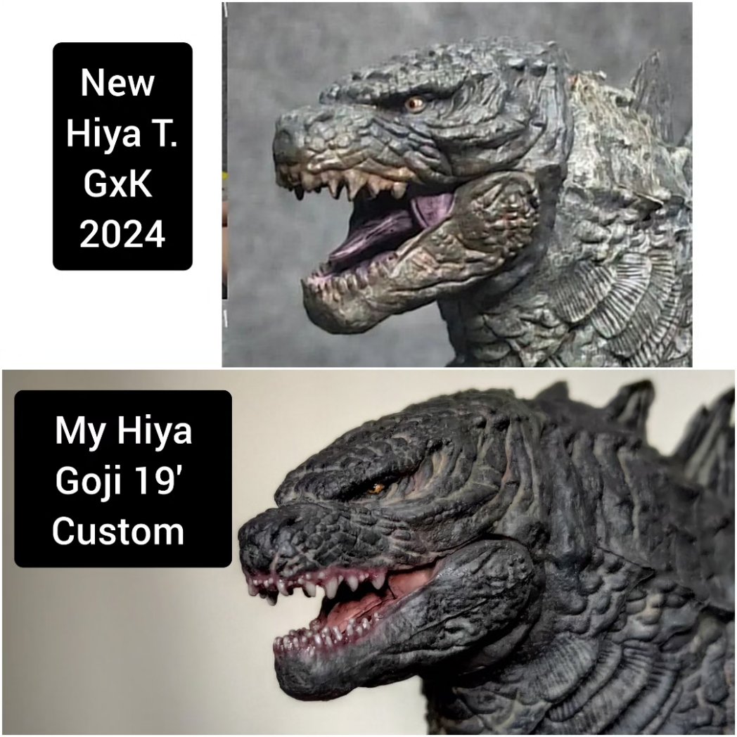 ElasToro7's tweet image. My custom repaint Hiya Toys Godzilla 2019
Follow My Instagram @ghoul_customs