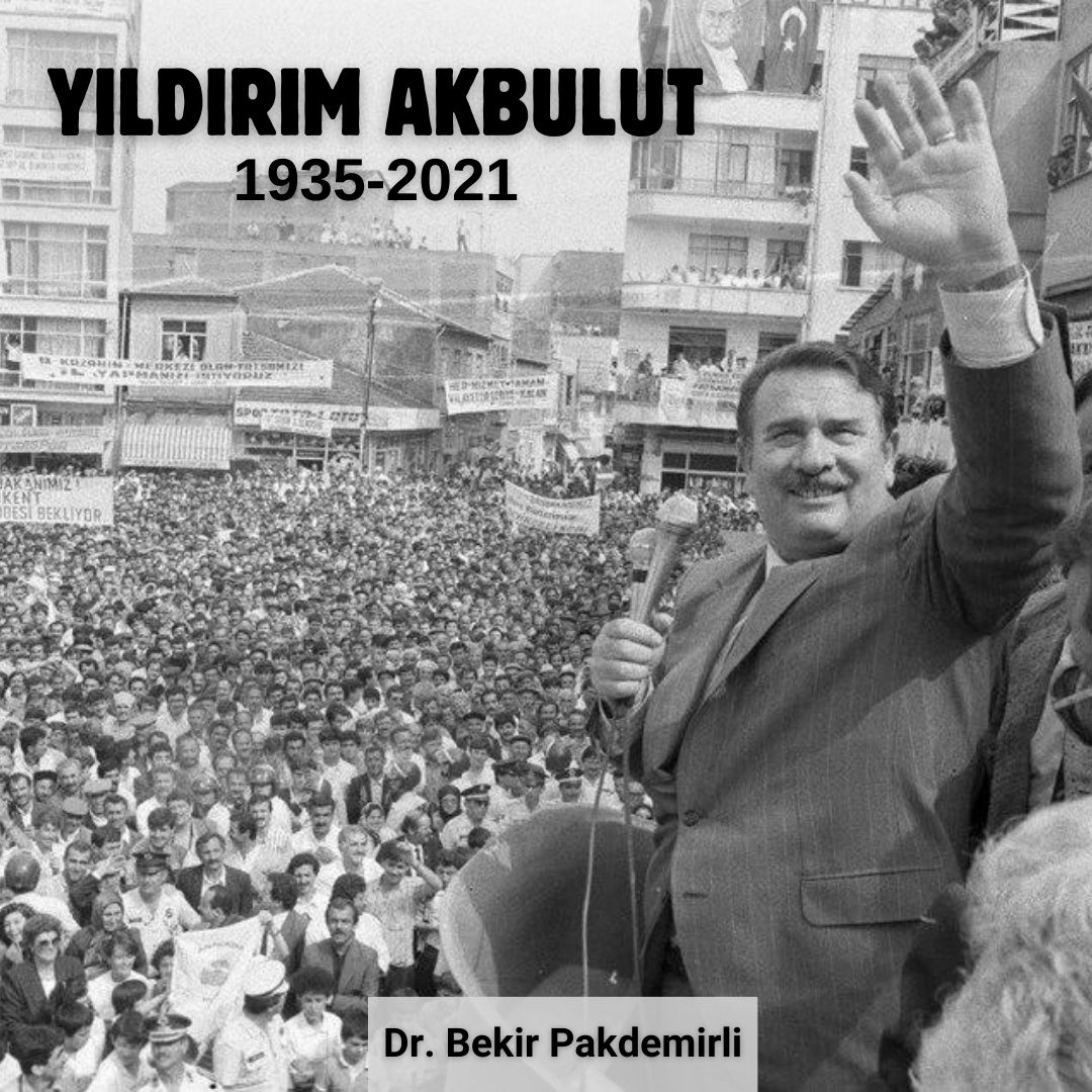 Milletvekili, Bakan, Başbakan,TBMM Başkanı ve Cumhurbaşkanlığı Yüksek İstişare Kurulu üyesi olarak milletimize ve devletimize uzun yıllar hizmet veren merhum Yıldırım Akbulut’u vefatının yıl dönümünde sevgi, saygı ve rahmetle anıyorum. #YıldırımAkbulut Mekânı Cennet Olsun.