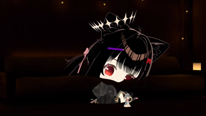 くっちぇのかわいい目線に心奪われてすぐ下で寝ているあたごしゃんに気付けなかっt 