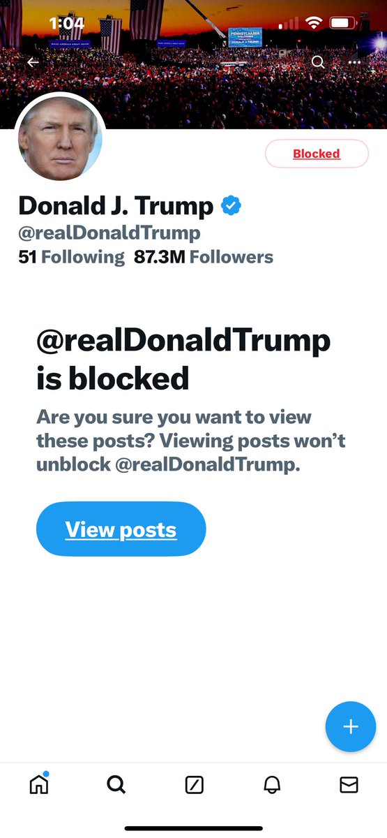 Confession: I have been on this platform for over a decade. Never I blocked anyone unless they were rude, disrespectful or bullying a friend. But since tfg I have blocked 1000s. MAGAs, white supremacist, and some idiots like this guy.