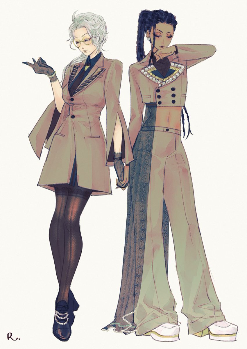 skvcbox's tweet photo. ♀️🐙🐍 2-C 🤎 Luxe Couture 🤎 #twst女体化 https://t.co/TnbVCQt2Qo