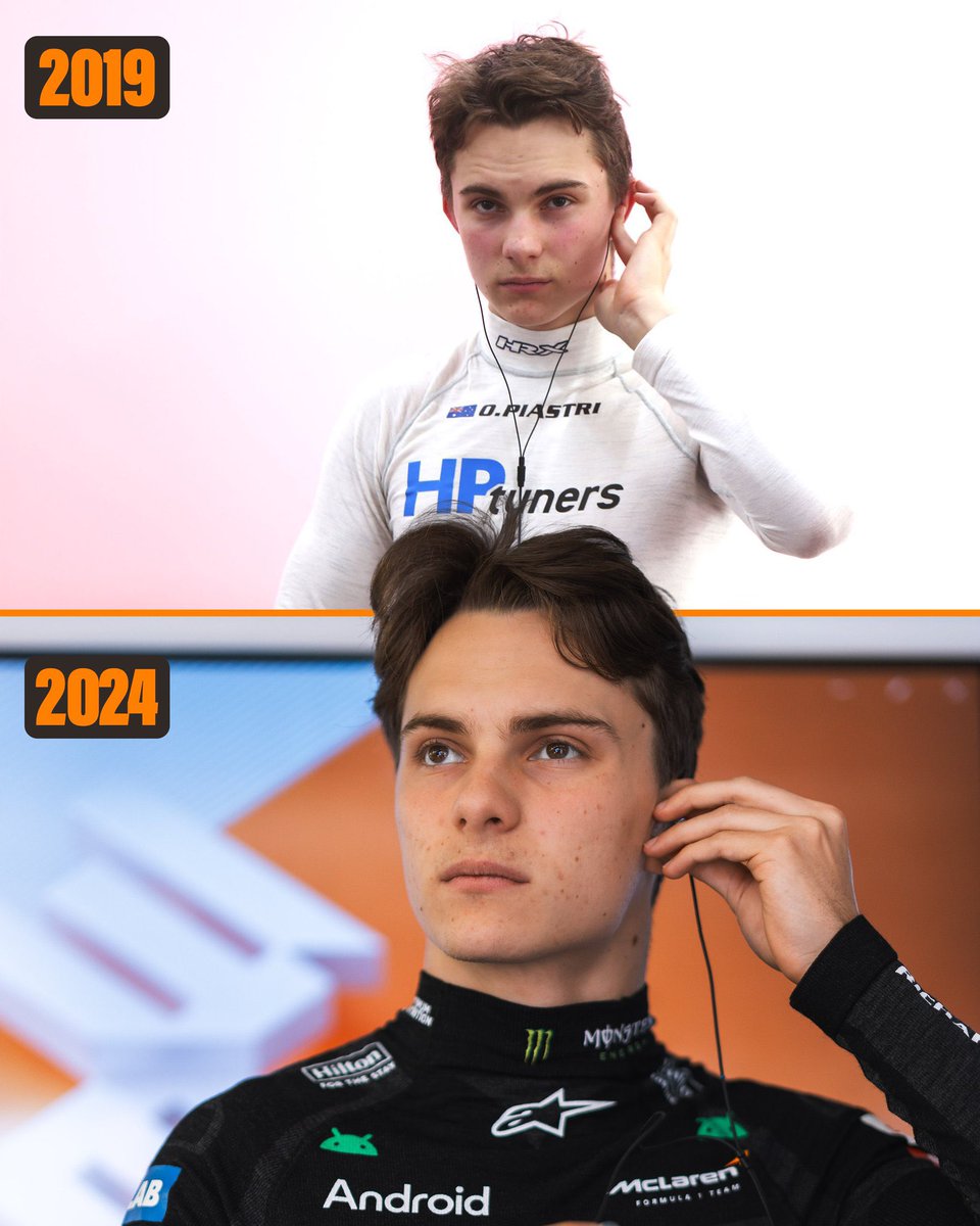 Absolutely loving the Oscar and Lando comparisons since the last #ChineseGP, courtesy of @McLarenF1 Look how much they’ve both grown up 😭 #F1 #McLaren