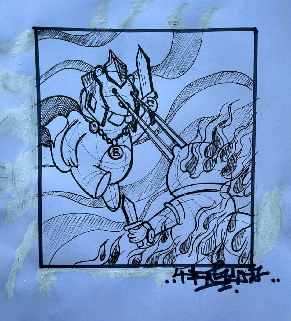 harindoardianto's tweet photo. Present to you the GUMBO-SUPERHERO! 
The essence of my idea was to turn a drawing from paper into street graffiti.
@thegumboworld 
@willnotdm 
@0xBoeroe 
@appic95
@bchungus_
@classicmuffinn 
#gumboworld
DC: NEDOVILIER https://t.co/noxKubGsGV