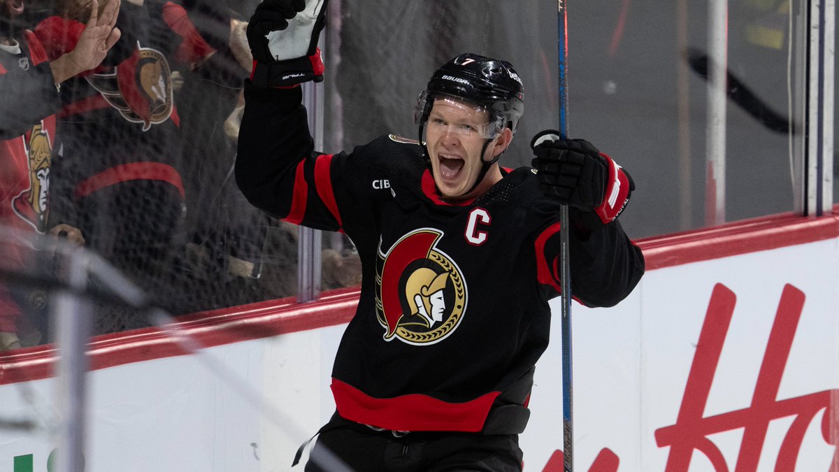 #GoSensGo Brady Tkachuk scored 2 goals giving him a career-high 37 goals this season. He ranks 3rd in the NHL in hits with 290. That is the most goals by a player with 260+ hits in a season since the NHL began tracking hits in 2005-06.