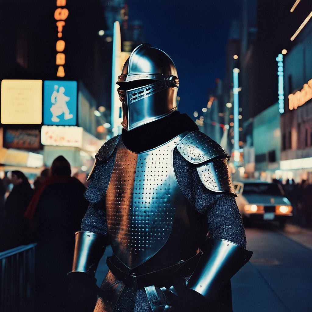 SquareTomarto's tweet photo. A Knight on the Town... 🍻🌃

#KnightOut #aiartcommunity https://t.co/ulAKikdoia