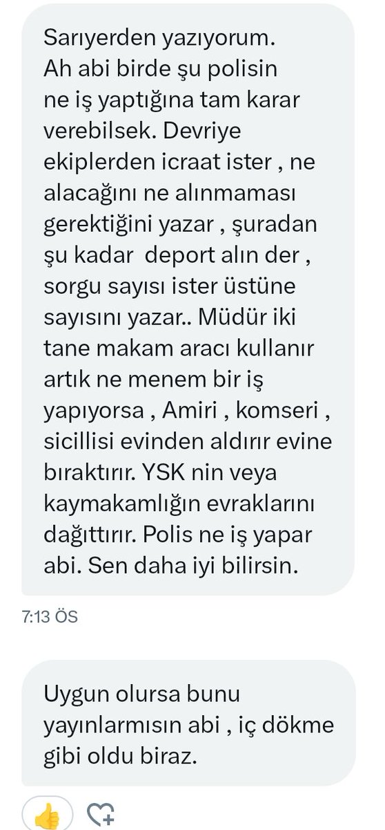 SİZDEN GELENLER... Evet Polis ne iş yapar? @AliYerlikaya @TC_icisleri @EmniyetGM @istanbul_EGM #polis #asker