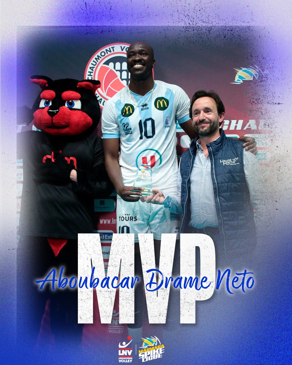 Bravo à @aboubadrame, notre homme du match 💪 📷 @lnm37 #volley #volleyball #TVB #toursvolleyball #LNV #LAM #villedetours #tours #toursmétropole #cd37 #centrevaldeloire #errea