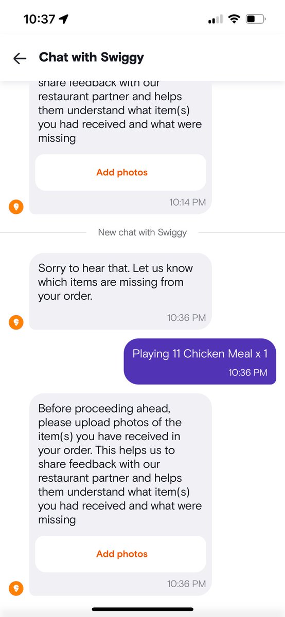 shelspace's tweet photo. @SwiggyCares @Swiggy
Ordered two KFC buckets for guests. Only one arrived. Tried to complain. Cannot upload photo due to app error. No way to contact anyone in Swiggy customer care . Guests still waiting. Big letdown by Swiggy. https://t.co/BjENNR9BwT