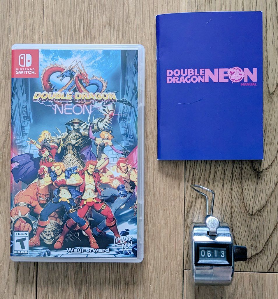 JahStobbart's tweet photo. 613 ème jeu Switch en boîte, Double Dragon Neon 🐉
Un beat them all, reboot du premier épisode de 1987.
On y contrôle les deux frères, Billy et Jimmy, qui devront sauver Marian d'une bande de loubards.
Jouable en coopération 2 joueurs
#NintendoSwitch #DoubleDragonNeon #LRG https://t.co/MChPZwB26v