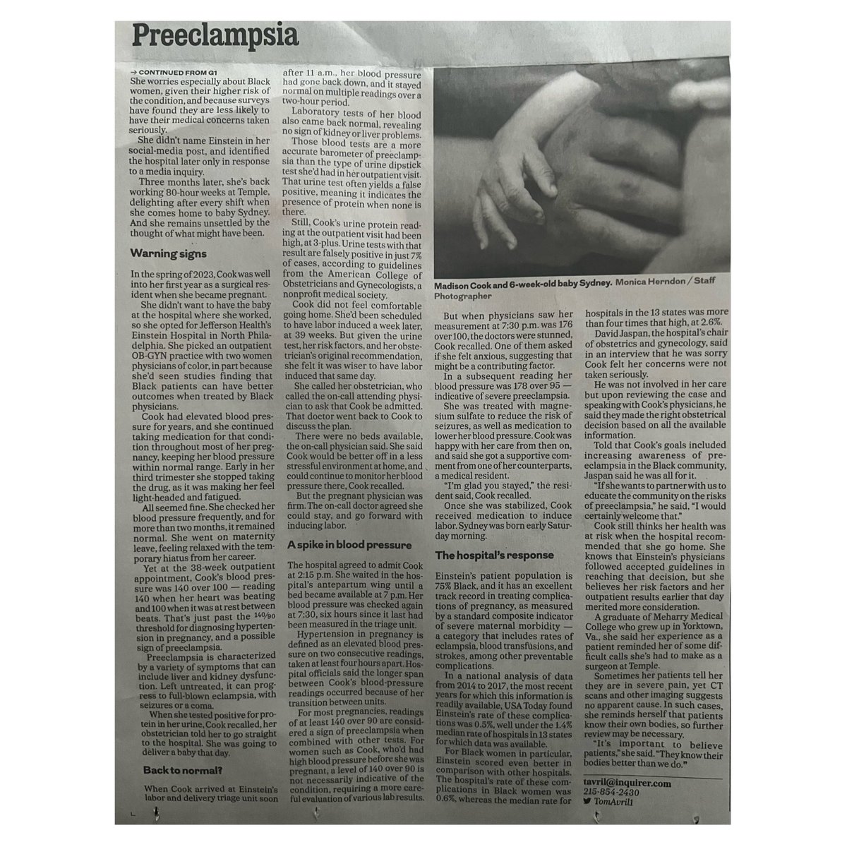 In lieu of #blackmaternalhealthweek my article of my birth story was published in today’s paper. I’m simply in awe and so elated that my story is continuing to be read and the importance of advocacy for black women in childbirth is being highlighted and shared. 🥹