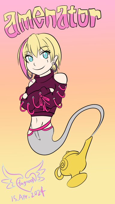 推しアメコミキャラを当てる魔神アーメネーター | ハガネン #pixiv https://t.co/whZdQOTiU7 
昨日≪向こう側の僕≫が参加した企画にちなんで、
某魔神風に描いたゼ!!
#あめり絵 