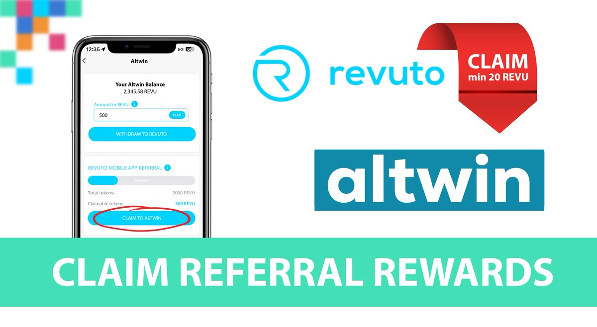 ‼️ Let's make it fun - All users outside the EU &amp; UK (with <a href="/altwin_/">altwin_</a> integration within their #Revuto app) can now claim their #referral rewards directly to their Altwin account and place bets on sports to earn more $REVU tokens. When claiming referral rewards, users who don't