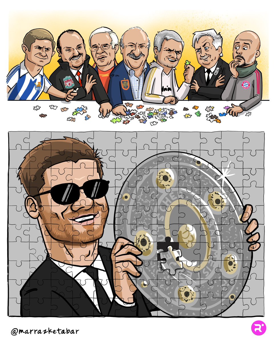 👨‍🏫🇩🇪 ‘Meister Xabi Alonso’.

🏆 El Bayer Leverkusen se proclama campeón de la Bundesliga, la primera en su historia.