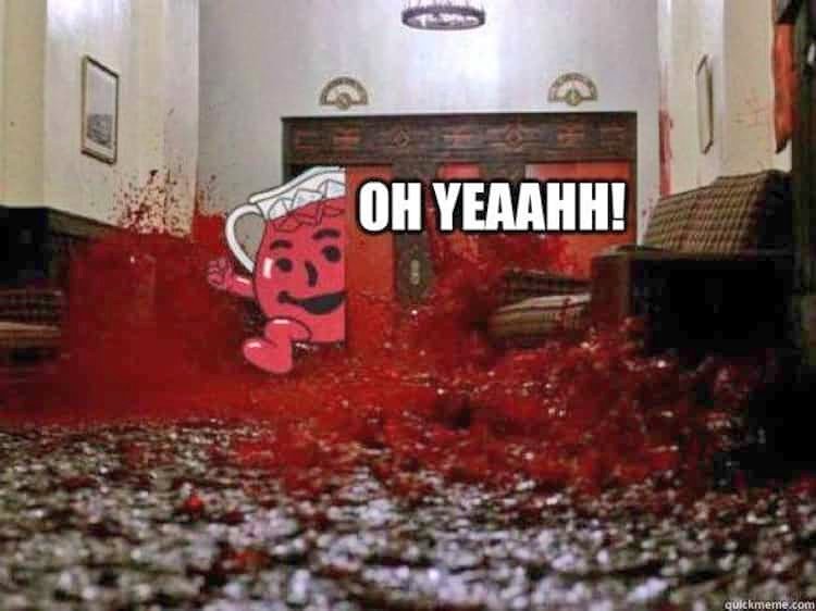 Happy #stephenkingsunday! A little Kool Aid Kubrick to make you smile today! Oh yeaahh! #theshining ❤️