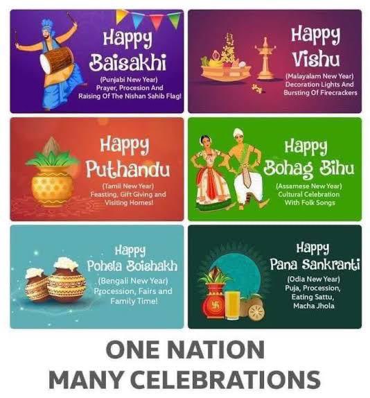 One Nation Many Celebrations! Mera Bharat Mahan 💐🙏🙏🙏
#HappyNewYear