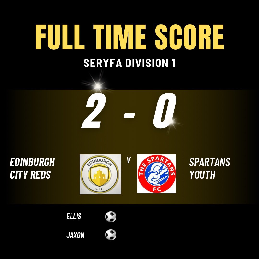 A goal in each half, coupled with a very well controlled performance, ensured a second victory of the season against a very good Spartans side today. 

That’s 3 wins on the bounce, let’s keep this momentum going boys ⚽️⚽️⚽️