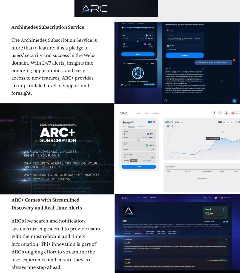 $ARC

#ARCreactorAI ecosystem of dApps is creating a more secure #Web3 and bringing more utility to #ARC token 👇

Their product suite is expanding but ARC’s #AI-powered Archimedes dApp for security & insights is already solid!

Smart Contract Safety Checks ➡️ using advanced way…