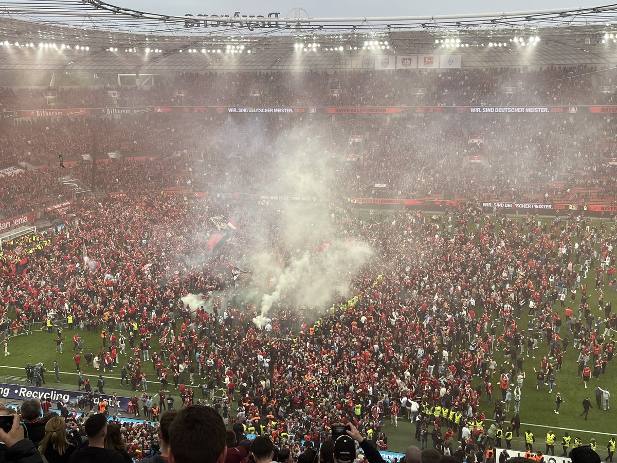 Bayer Leverkusen are Bundesliga champions.