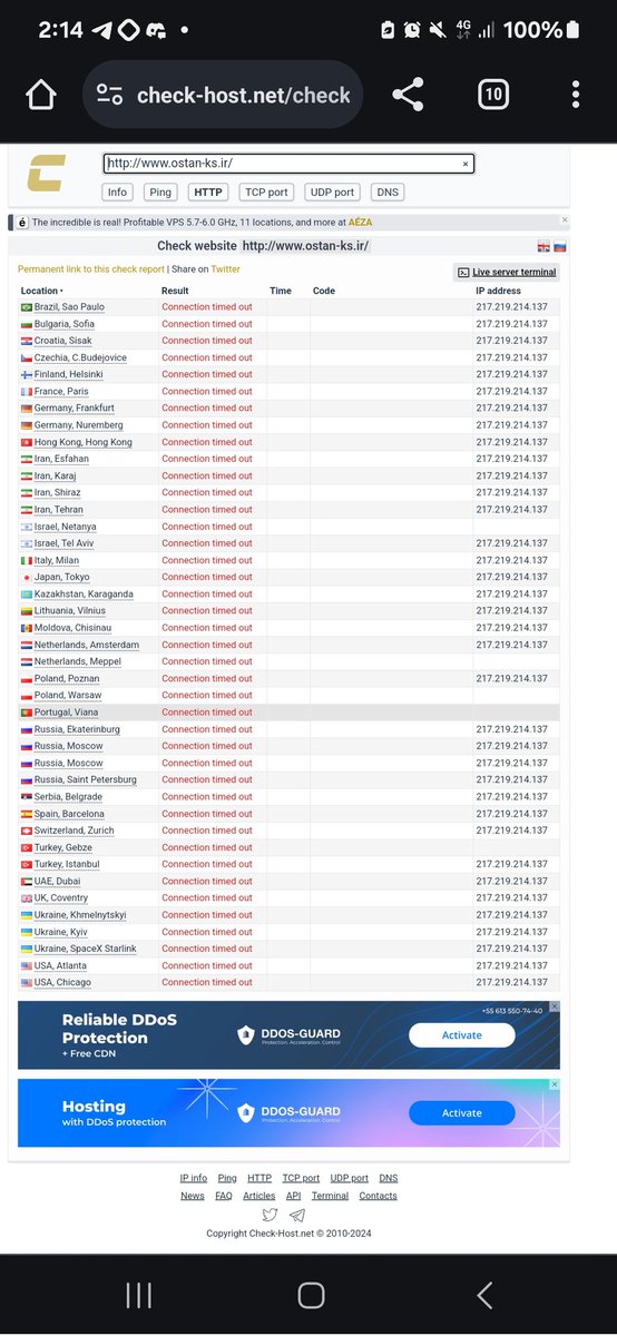 AnonWlkwos's tweet photo. Kermanshat webiste is crushed.
We are #Anonymous
We are #crusader
We don't forgive
We don't forget
Expect us
#IT
#ITSec
#DDoS
#OpTaliban
#OpIran
#OpHamas
#PKK
#PYD
#PJAK
#Komala
#MahsaAmini
#Herem https://t.co/A7IMJ57ZSj