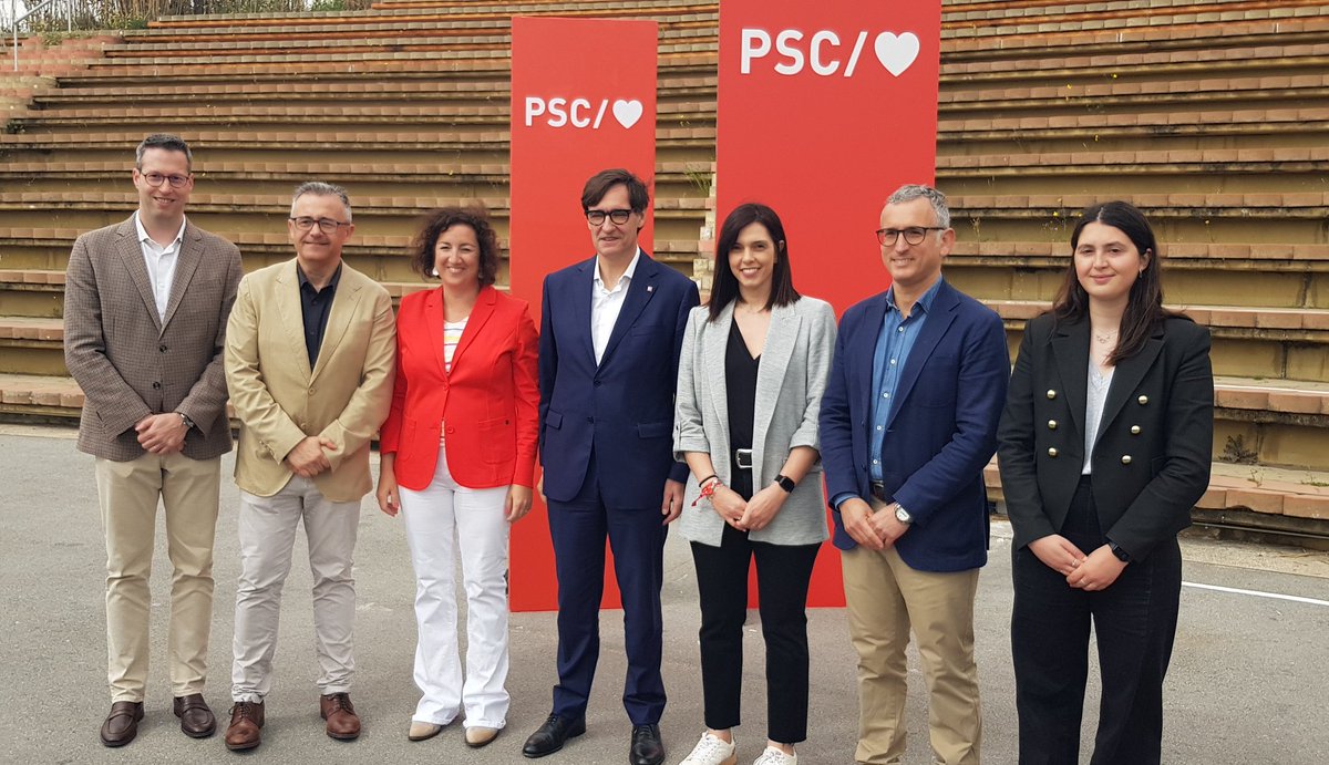 Candidats del #Maresme en la llista per #Barcelona de @socialistes_cat amb @UnitsCat encapçalada per @salvadorilla i @aliciarll. Guillem @MateoSellas (#UnitsPerAvançar), Xavier Aguirre, Elena Díaz @torrevejana, @eloiserrano i @AnnaCaballero11. #AraTocaCatalunya #AraTocaIlla