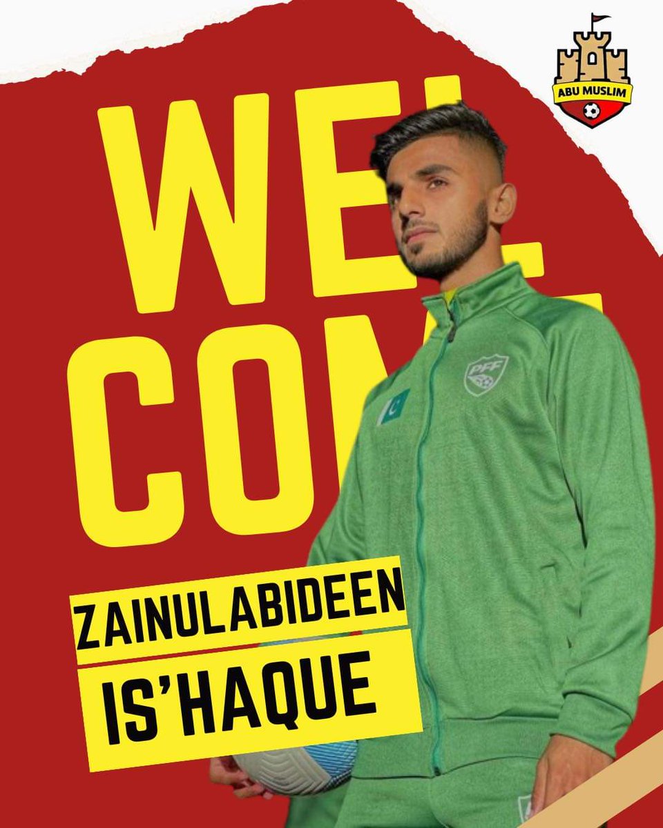 🇵🇰⚽🔁 Pakistan midfielder Zain-Ul-Abideen joins Afghan Club Abu Muslim FC. He joins Shayak Dost & Abdullah Shah to be the 3rd Pakistani to join the club. Wish him all the best ✊🏼 🇵🇰⚽ #PakistanFootball