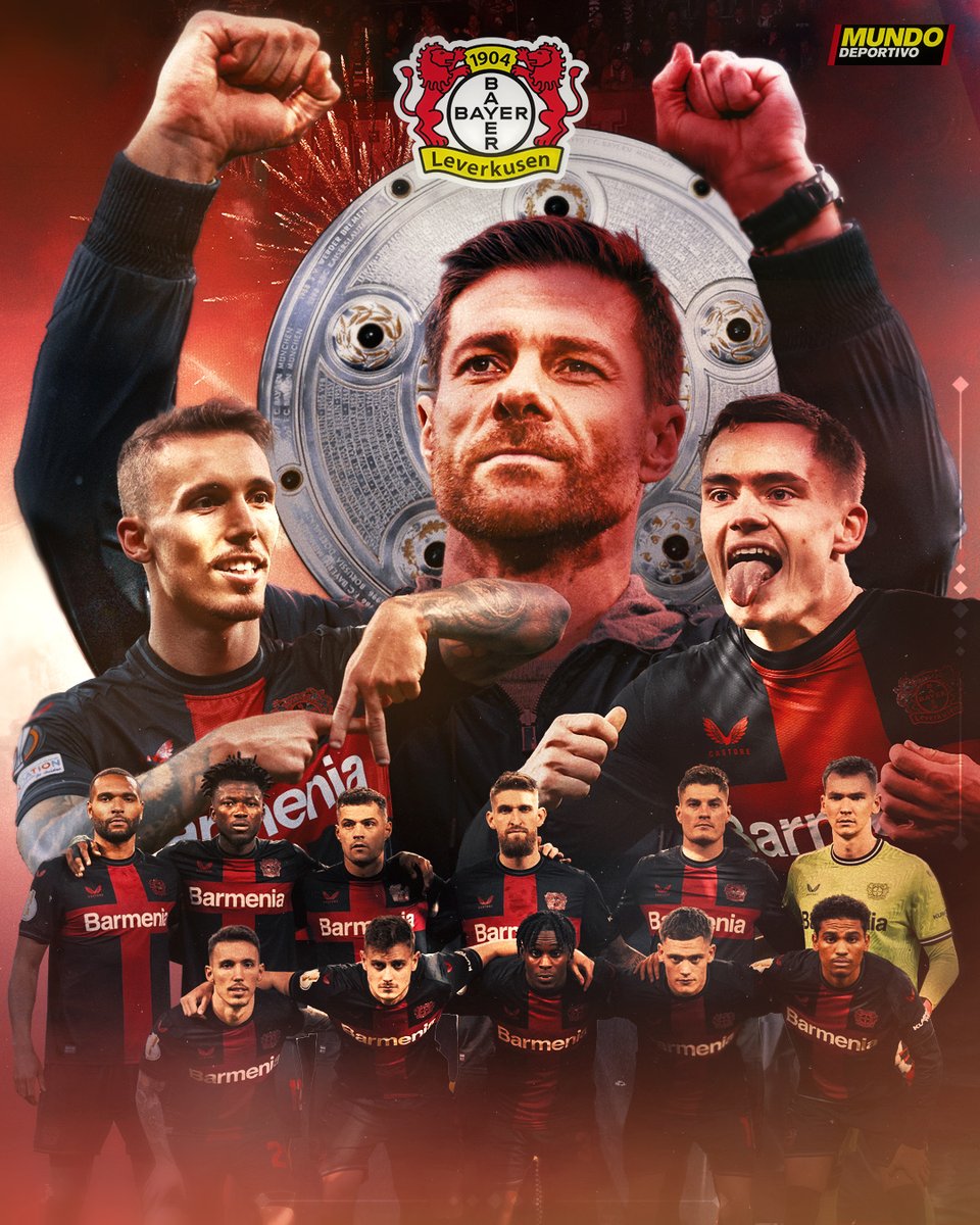 🏆 𝐄𝐥 𝐁𝐚𝐲𝐞𝐫 𝐋𝐞𝐯𝐞𝐫𝐤𝐮𝐬𝐞𝐧 𝐠𝐚𝐧𝐚 𝐥𝐚 𝐁𝐮𝐧𝐝𝐞𝐬𝐥𝐢𝐠𝐚 🏆 🇩🇪 El equipo de Xabi Alonso hace historia conquistando su primera Liga y poniendo fin a una racha de once campeonatos seguidos del Bayern de Múnich