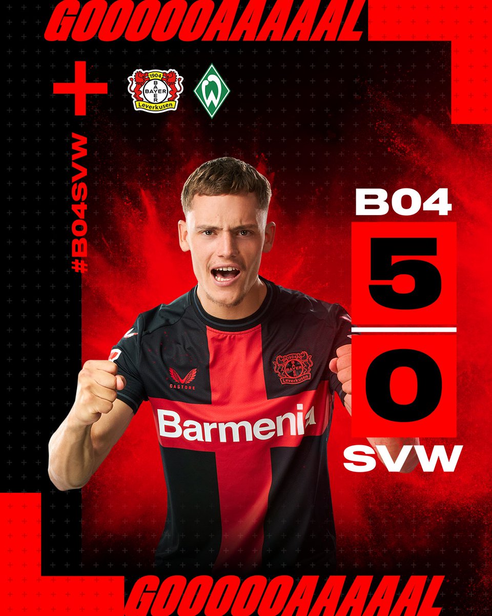 WIRTZ HAT-TRICK! 🪄🧙‍♂️

90' | 5-0 | #B04SVW | #Wirtz | #ForOurDream