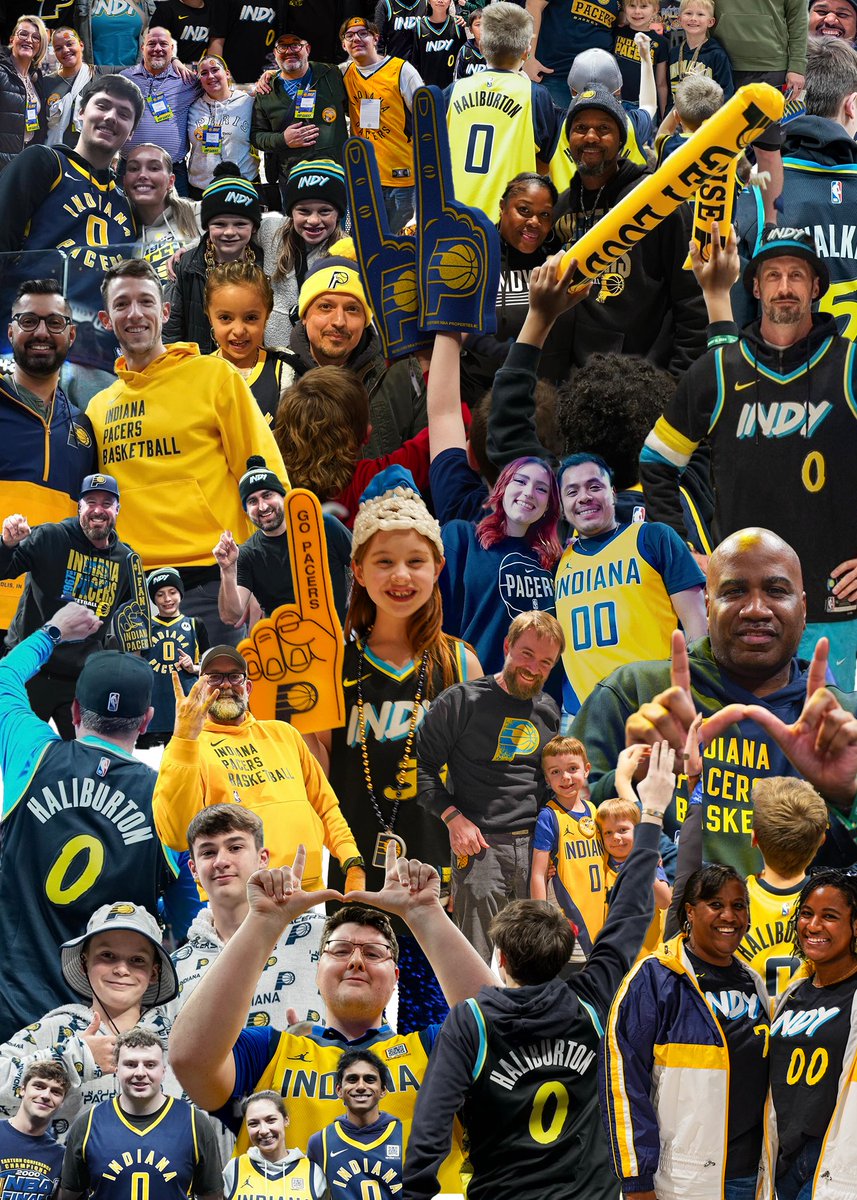 Pacers Fans... We appreciate you 💙💛 We have loved seeing you rock Pacers gear whether it was CITY EDITION, Navy & Gold, NBA All-Star, and more. Keep up the support and showing out in your Pacers style! 🔥