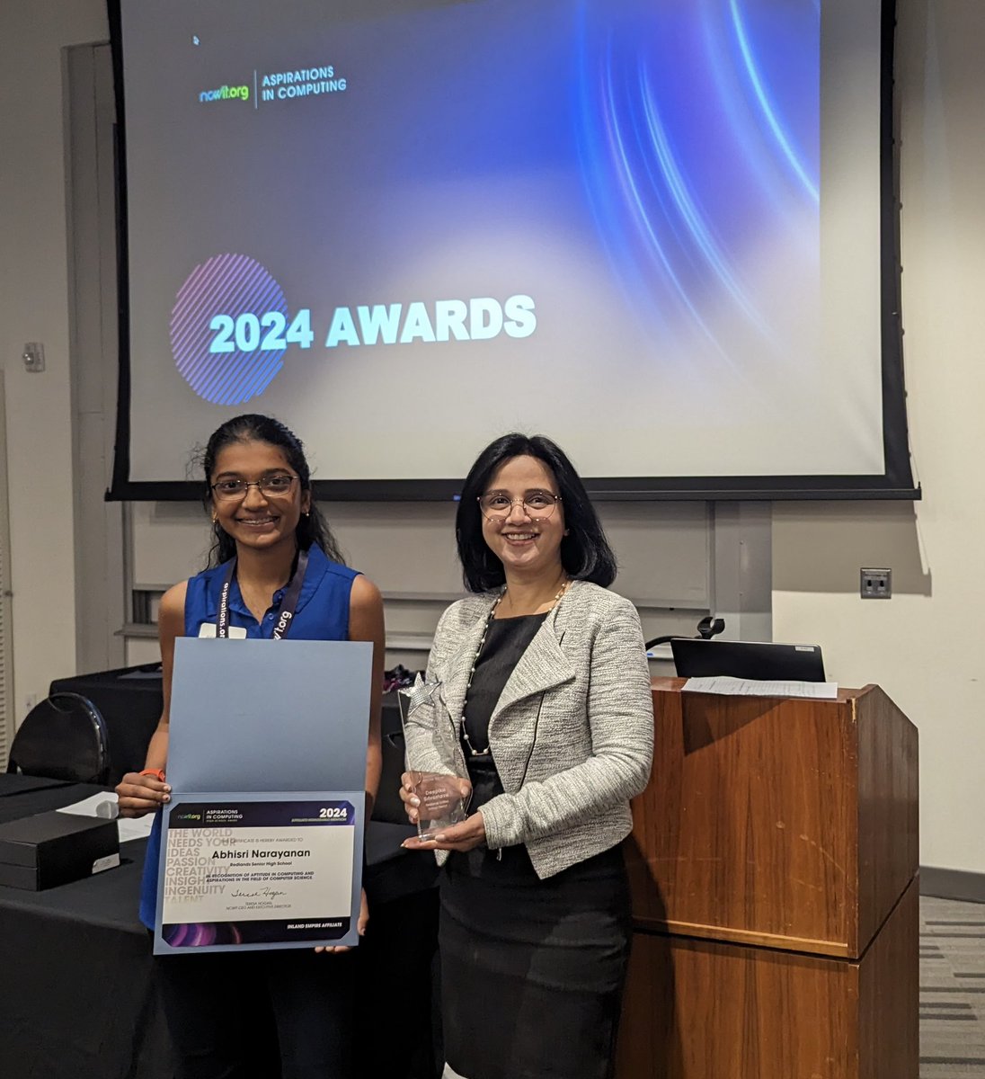I am incredibly honored to receive the 2024 @NCWIT Educator Award for my efforts in encouraging young girls to pursue college and careers in computing and for promoting gender diversity in computer science education! @CSforALL @CSforCA @RedlandsUSD @RedlandsUSDSupt