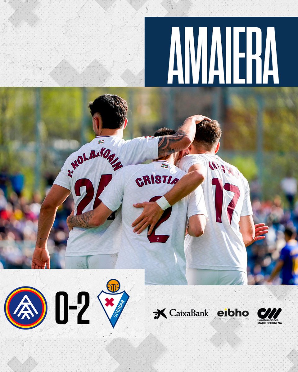 ⚽ #FÚTBOL 
🏆 #LigaHypermotion

✌🏻 La SD Eibar vencen en Andorra y se sitúa 2️⃣° en la clasificación, en puestos de ascenso directo.

📸 #SDEibar

#LaLiga #LigaHypermotion #Eibar #AndorraEibar #EuskalKirolaTB #EKTB