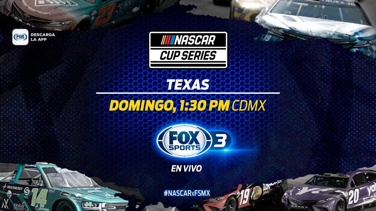 ¡Los mejores pilotos enfrentarán un gran desafío! @jccasco y @elpatogalindo están listos para traerte la emoción de #NASCARxFSMX Cup Series Texas 🏁 Domingo 1:30 PM CDMX en vivo por @FOXSportsMX 3️⃣
