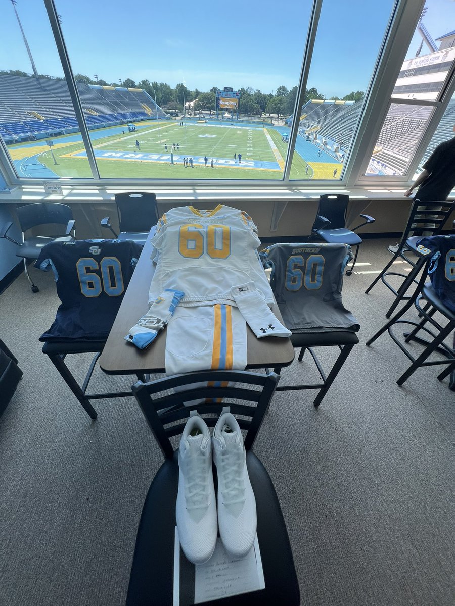 After a Great Official Visit I’m blessed to receive an offer from Southern University! Thank you to Coach @damonnivens and the rest of the staff!