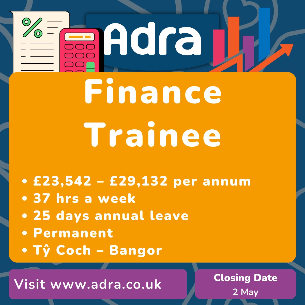 An unique opportunity to work in our Finance Team 1️⃣Do you have 5 GCSE's grades A-C - including Maths and English? 2️⃣Do you have experience of using Excel? 3️⃣Are you fluent in Welsh and English? This could be the opportunity for you! More info - adra.co.uk/en/jobs/curren…
