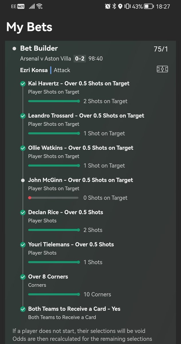 SchasR88's tweet photo. @jmcginn7 you owe me £236. I had faith but you let me down 👎😔 https://t.co/hXA2gfla9w