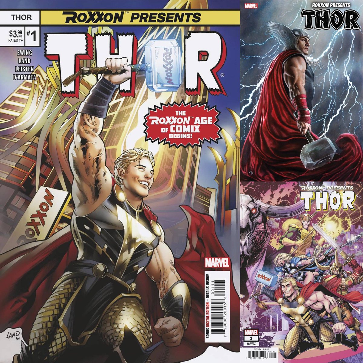 New ✨#MarvelCosmic✨ #comics this week for #NCBD (4/17/24)
✨
Roxxon Presents Thor #1
✨
W-#AlEwing,A-#GregLand
✨
A-#GregLand
B-#AdiGranov
C-#NickBradshaw
✨
#Thor #ChadHammer #Loki #Marvel #MarvelComics