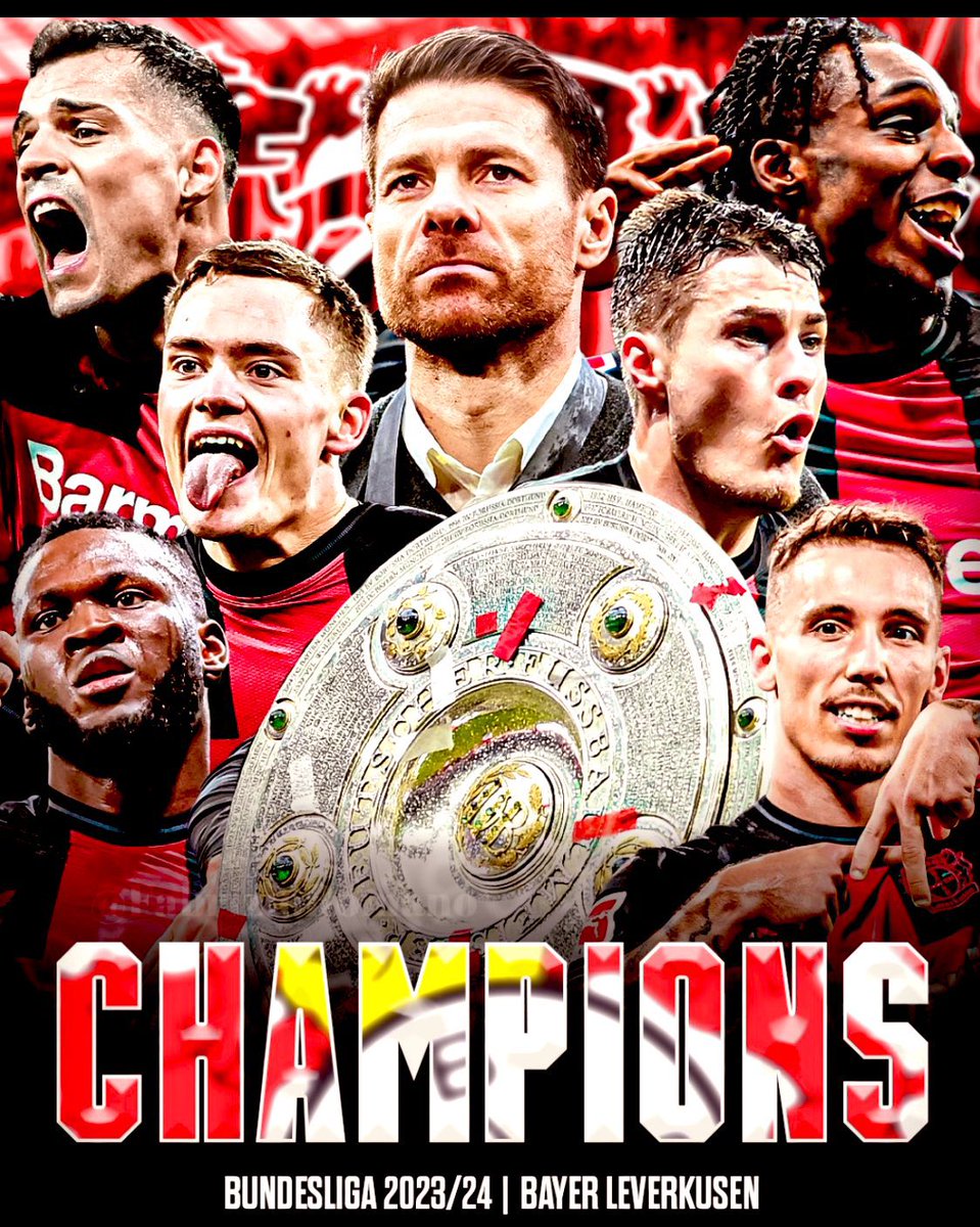 Congratulations to Bayer Leverkusen on winning the Bundesliga 🔥🔥🔥