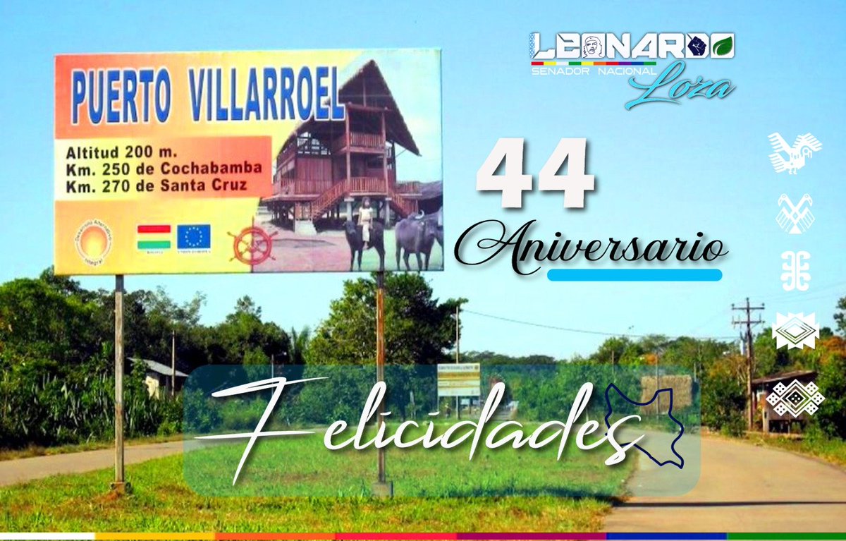 ¡Muchas Felicidades!
Municipio de Puerto Villaroel

#LealesSiempreTraidoresNunca