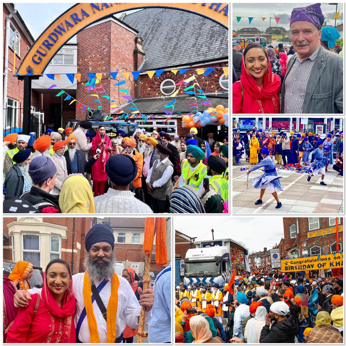 Great Vaisakhi celebrations in Southampton today… thousands came together and filled the streets, for our city’s annual Nagar Kirtan (parade). Honour to say a few words about my Sikh values and how much the Sikh community continue to contribute to our great and vibrant city. 🪯