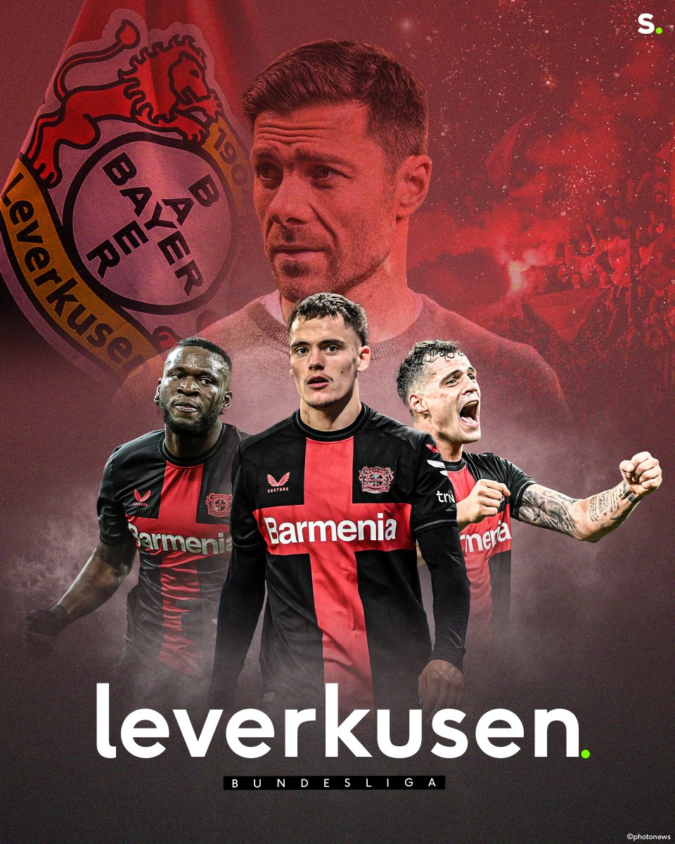 Leverkusen is voor de eerste keer kampioen van Duitsland! De ploeg van Xabi Alonso won vandaag met 5-0 van Werder Bremen en kan zo niet meer bijgehaald worden. sporza.be/nl/matches/voe…