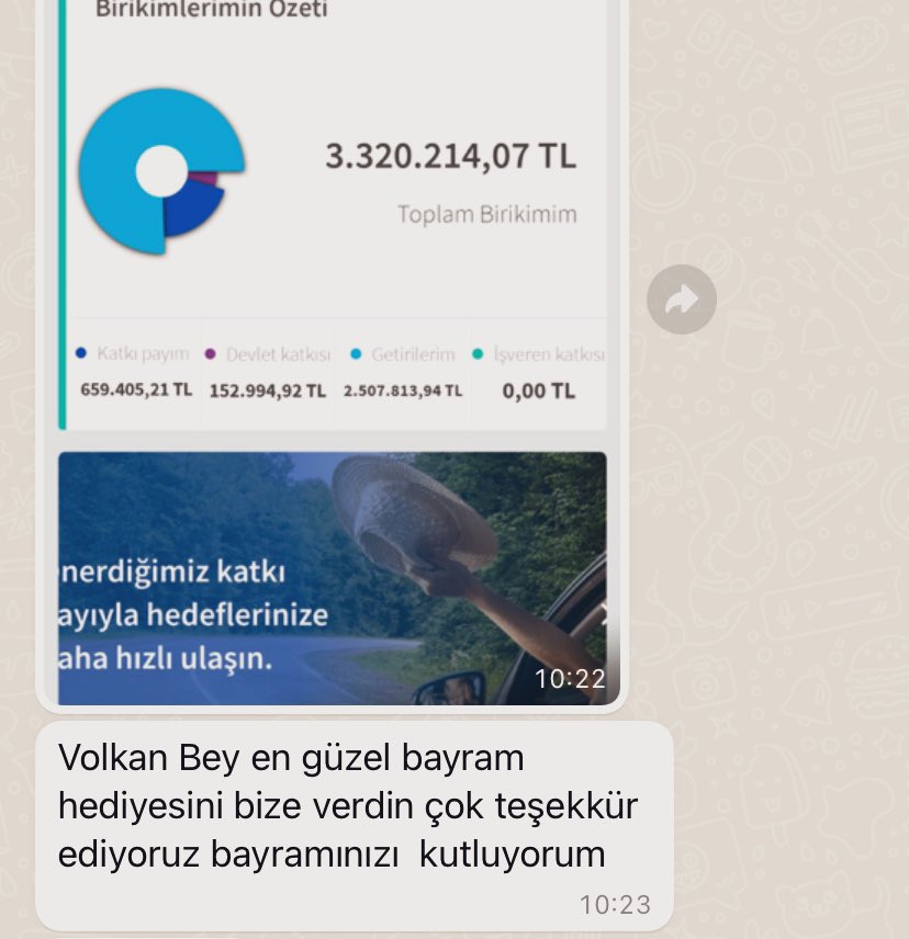 @onurwwdemir Borsada hisse toplayıp milyon barajını aşmış kaç kişi tanıyorsunuz ? 1 milyonu borsada yönetebilecek finansal okur yazarlık seviyesi ve psikolojisi sizce insanların % kaçında var ? #bes en iyi tasarruf ve doğru yönetilirse Türk insanı için çok güzel bir yatırım aracıdır.