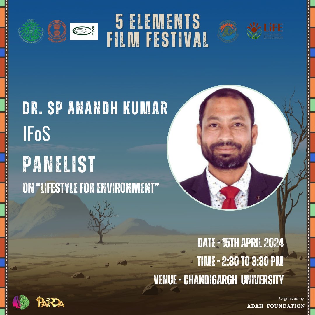 5ElementsFF's tweet photo. PANEL 1:

In-depth discussions and captivating insights from our esteemed panelists at 5 Elements Film Festival @CU_Chd 
Presented by @PSCST_GoP 
Organised by @AdahFoundation 
PARDA
Supported by @moefcc 

#ProPlanetPeople #EnvironmentEducationProgram #MissionLife #5eff https://t.co/p5PVb8FvxN