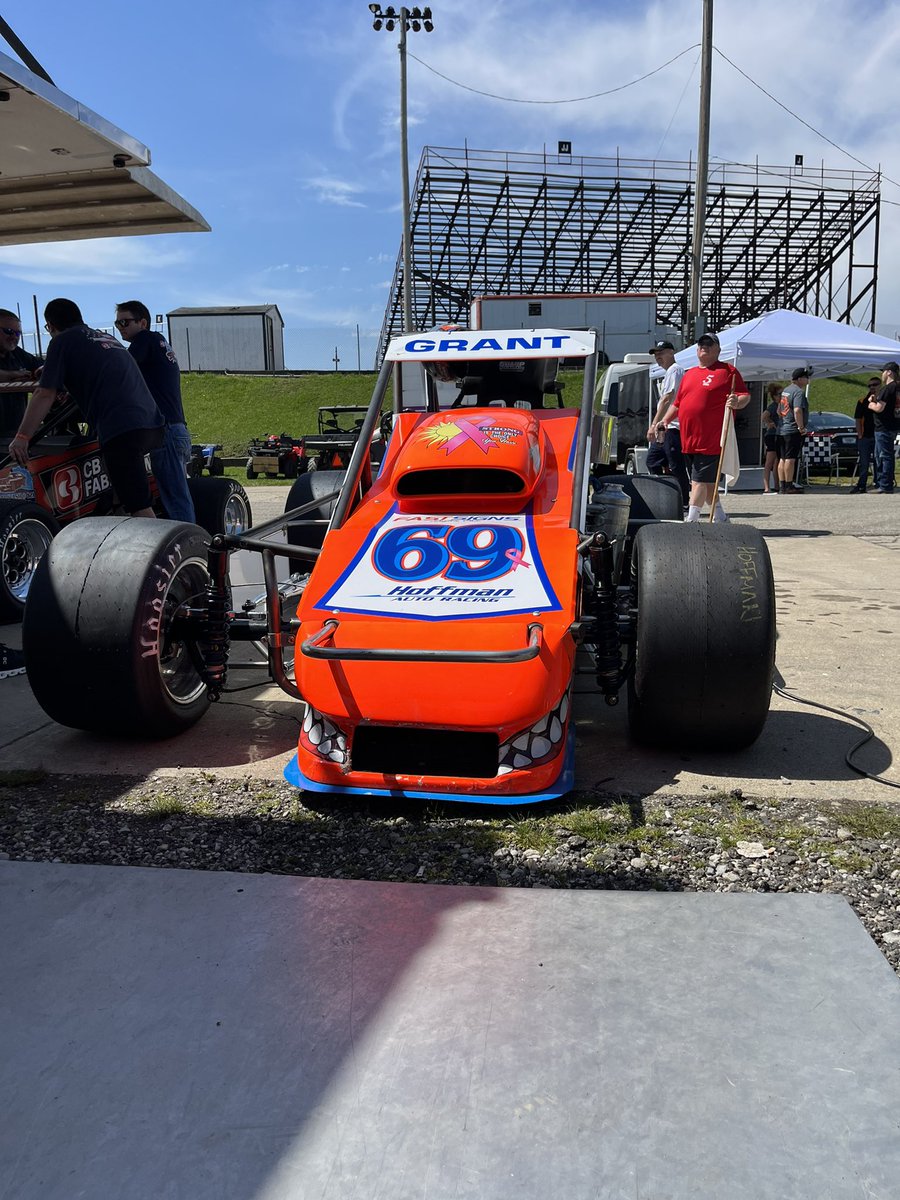 Maiden voyage in the Hoffman 69 today at Anderson! Getting some laps in before the little 500.